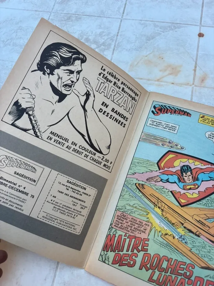 đ Superman N°4 1974 Ădition française SagĂ©dition) Vintage Rare ! - photo numĂ©ro 4