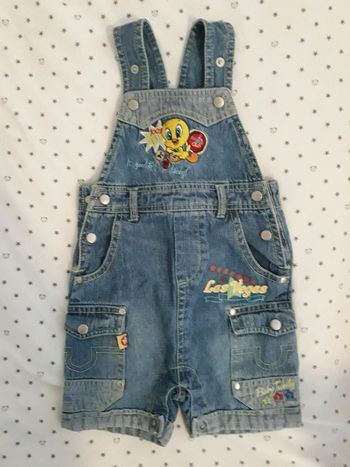 Salopette short 6 mois