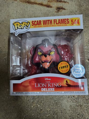 Funko scar with flames 