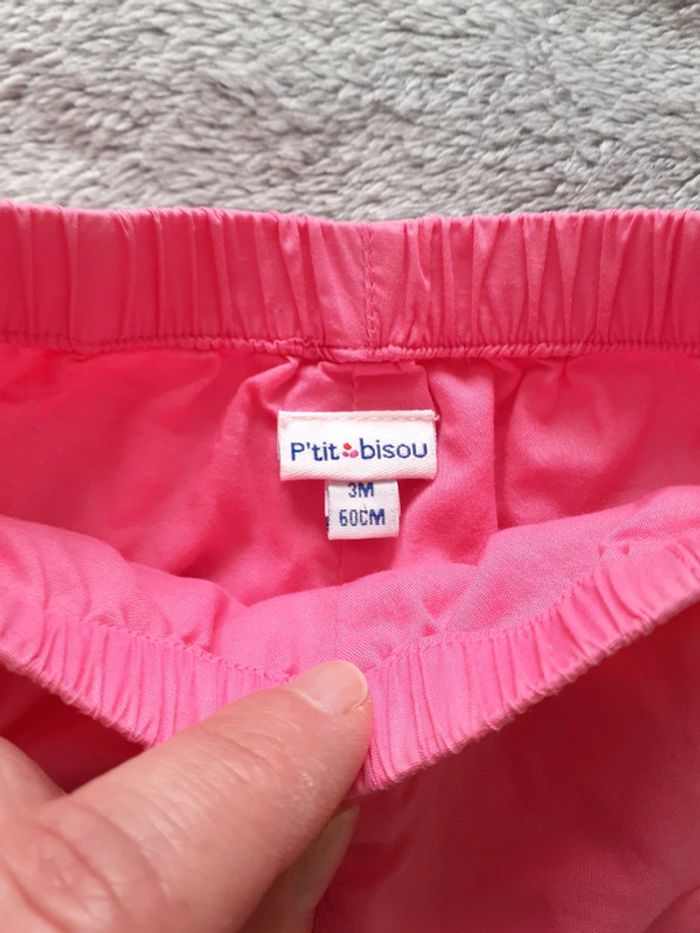 Pantalon fille rose 3 mois léger neuf - photo numéro 4