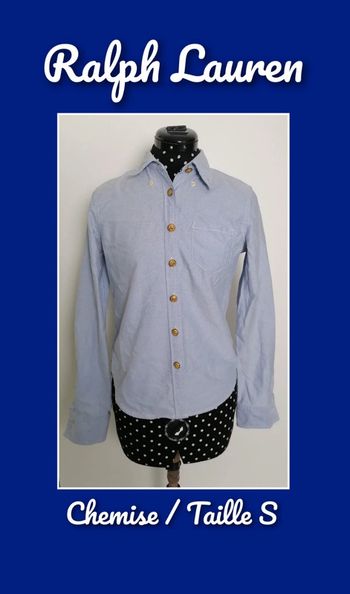 Chemise en jean bleu clair Taille S Ralph Lauren