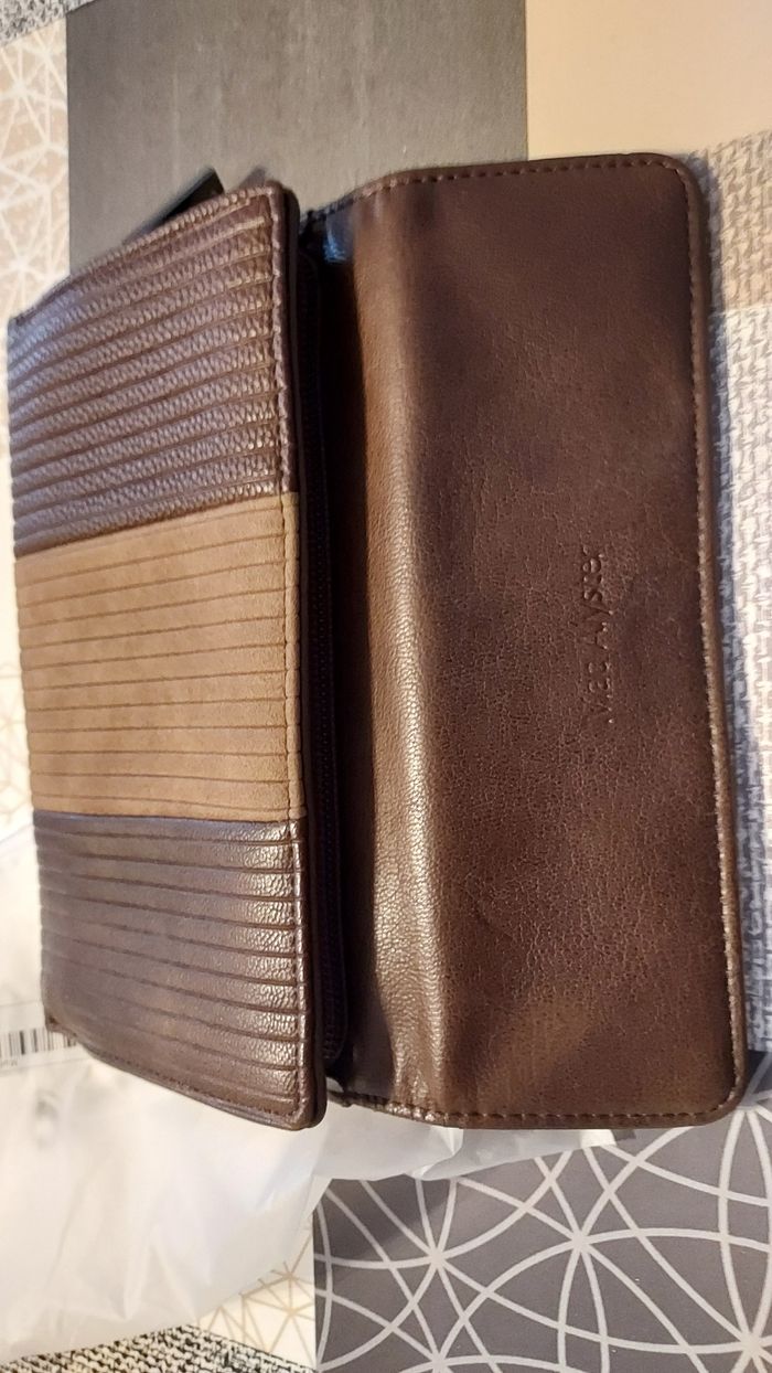 Portefeuille porte carte femme maron - photo numéro 3