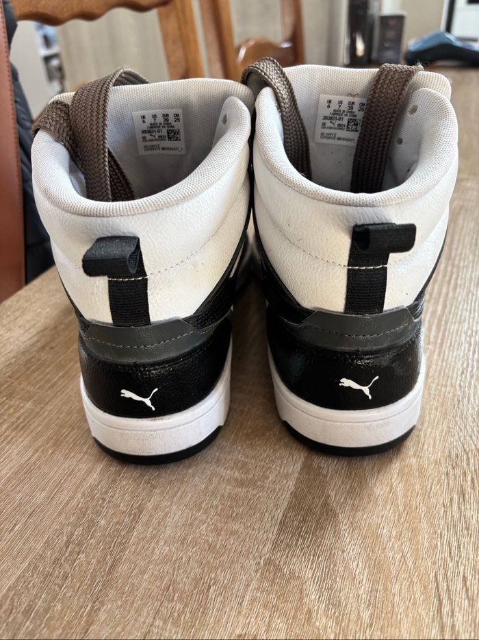 Baskets montantes Puma noires et blanches – Taille 39 (EU) - photo numéro 2