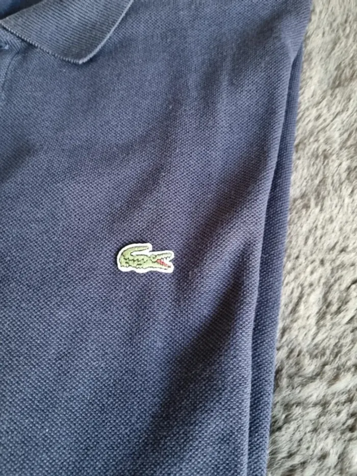 Polo Lacoste Bleu – Taille S Hommes - photo numéro 4