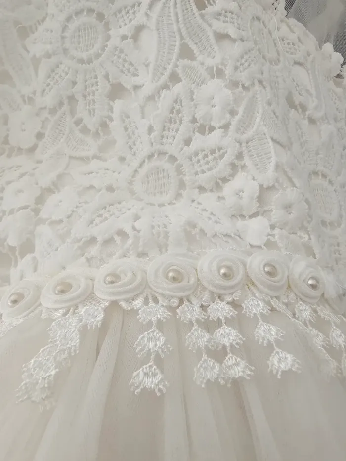 Robe blanche de cérémonie fille 12 ans ( parfait état) - photo numéro 6