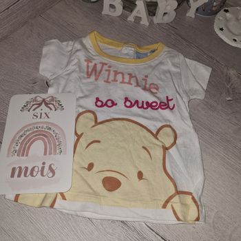 T-shirt manches courtes winnie 6 mois