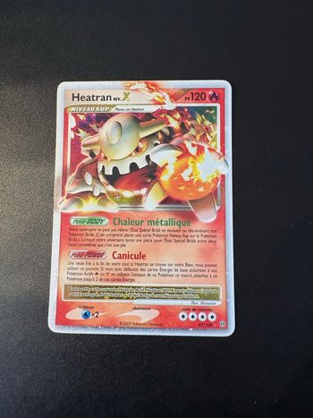 Carte Pokémon Heatran Niv. X 97/100 DP Tempête Bloc Diamant Perle fr