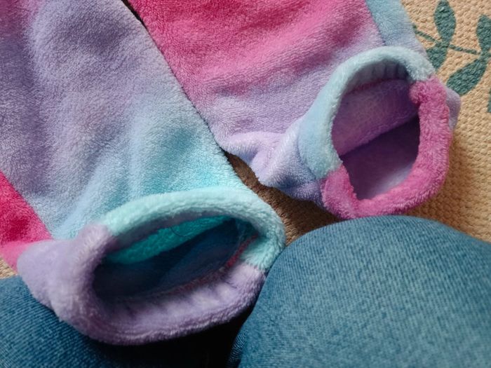 Pyjama surpyjama licorne multicolore arc en ciel 3 ans - photo numéro 4