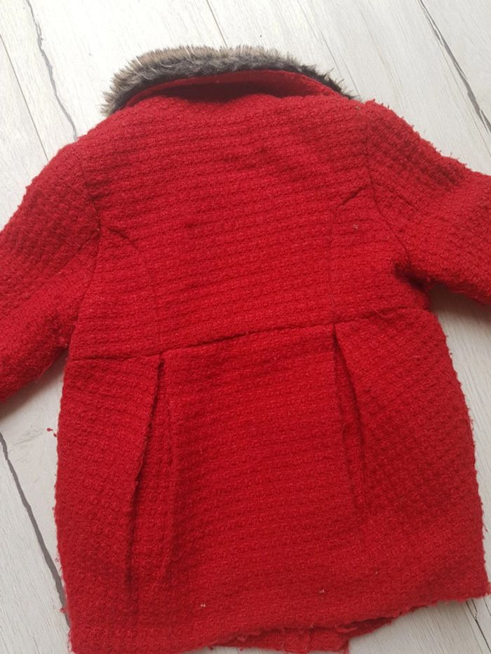 Manteau rouge hiver fille catimini 2ans - photo numéro 7