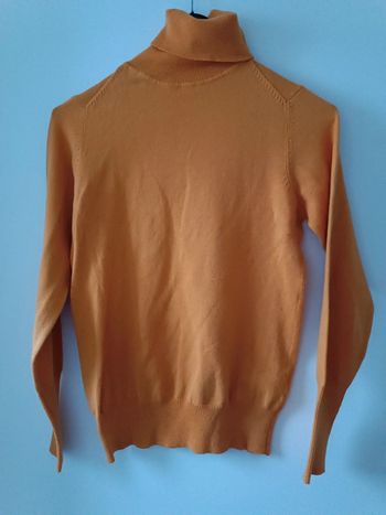Pull col roulé jaune ocre - ZARA - taille M - neuf