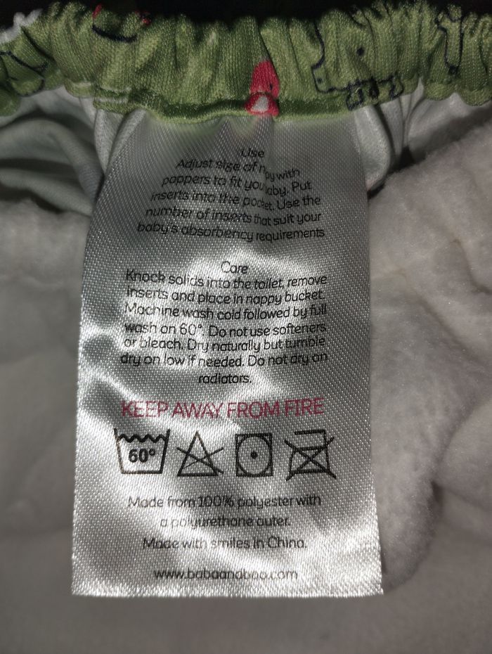 Couche lavable neuve avec insert - unité ou en lot - photo numéro 5