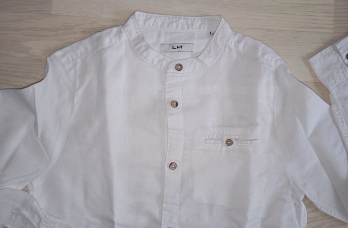 Chemise en lin blanc La Halle 
T. 10 ans - photo numéro 2