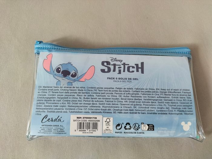 🤍 Trousse pailleté+ stylos gel couleurs Stitch - Disney - Neuve 🤍 - photo numéro 3