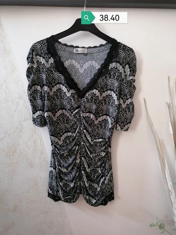 Haut fluide 38.40 smokè Kiabi 67cm de long