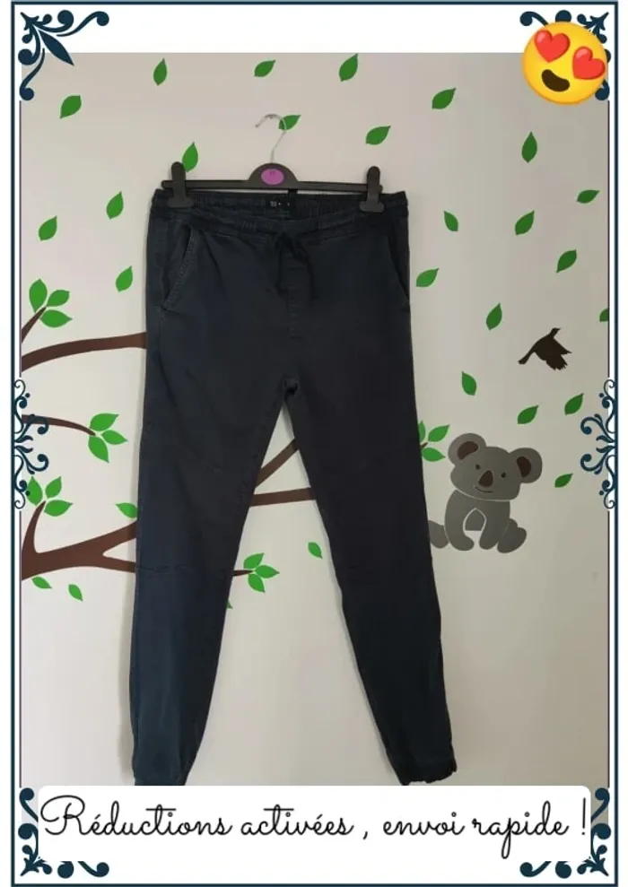 Cargo homme bleu marine S