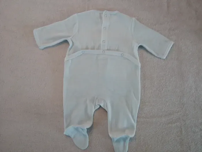 Pyjamas 3 mois bleu (réf perso F-B46)(familleac72) - photo numéro 2