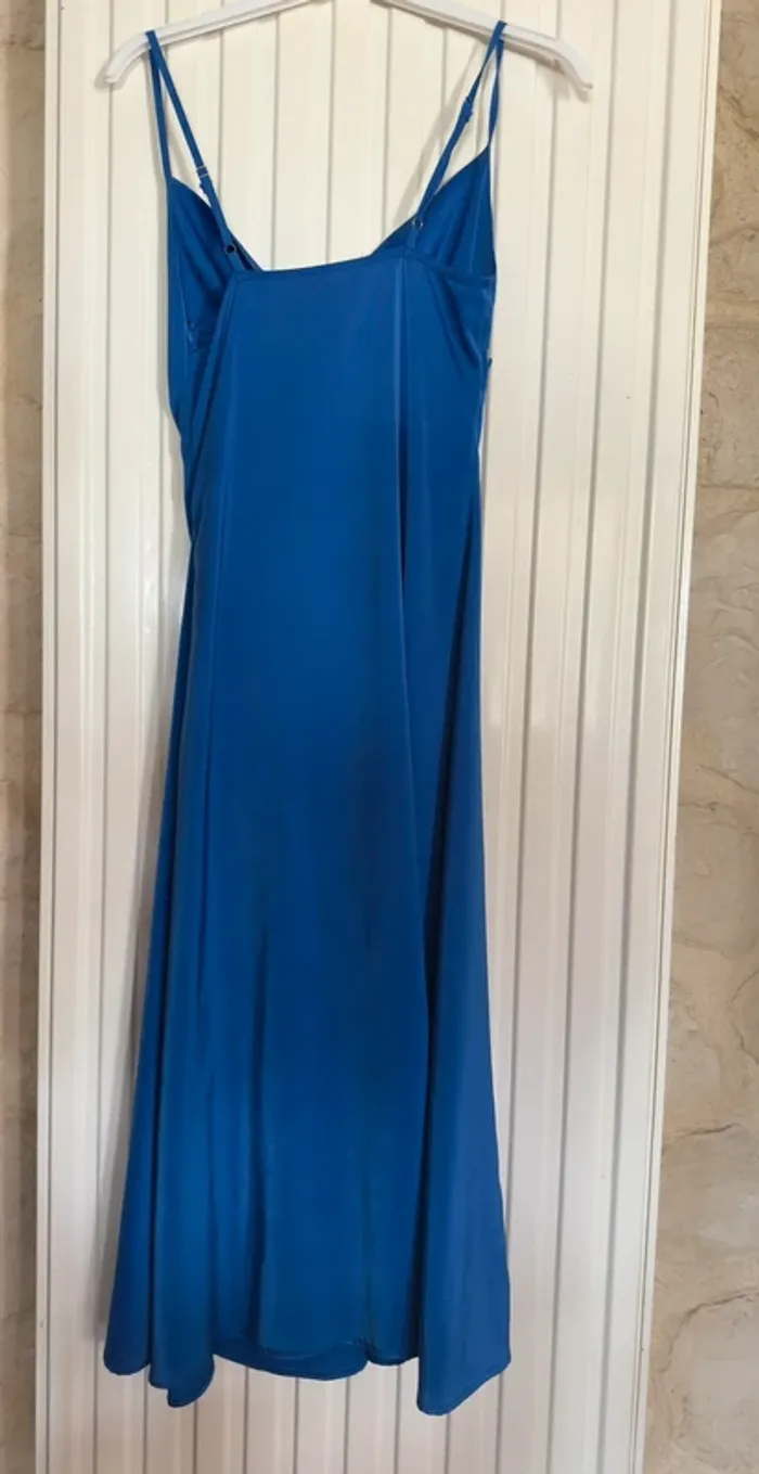 Robe satin bleu Cider - Taille XS - photo numéro 2