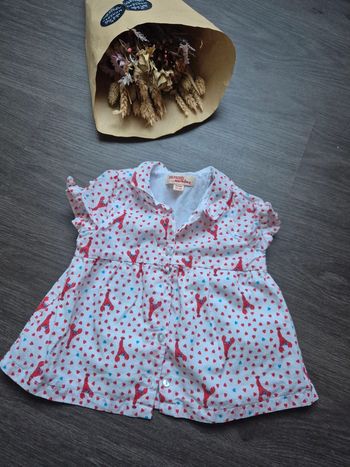 Magnifique blouse homard DPAM 9 mois