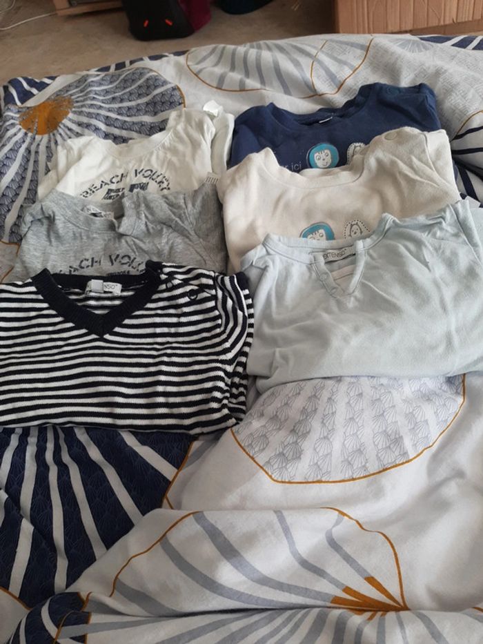 Lot de 6 pulls fins taille 9mois