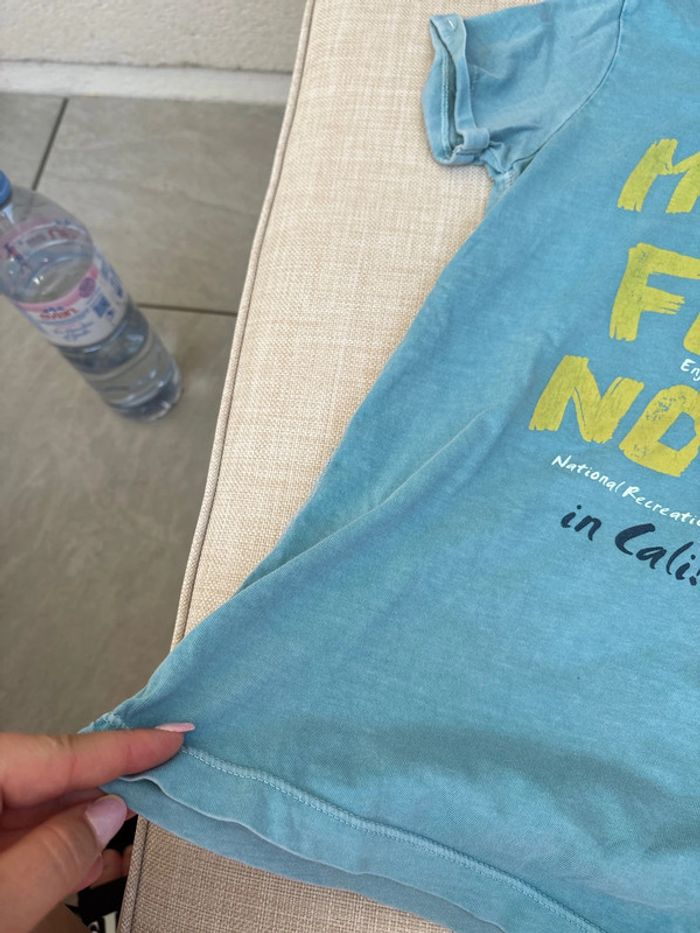 t shirt bleu enfant garçon okaidi taille 8 ans - photo numéro 3