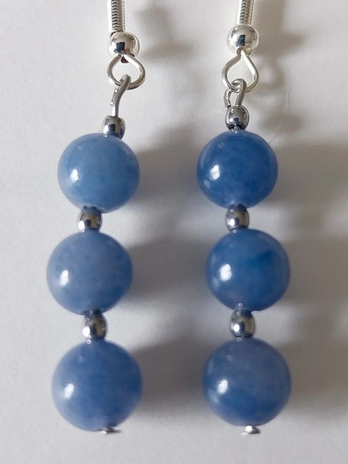 Boucles d'oreilles aventurine - photo numéro 2