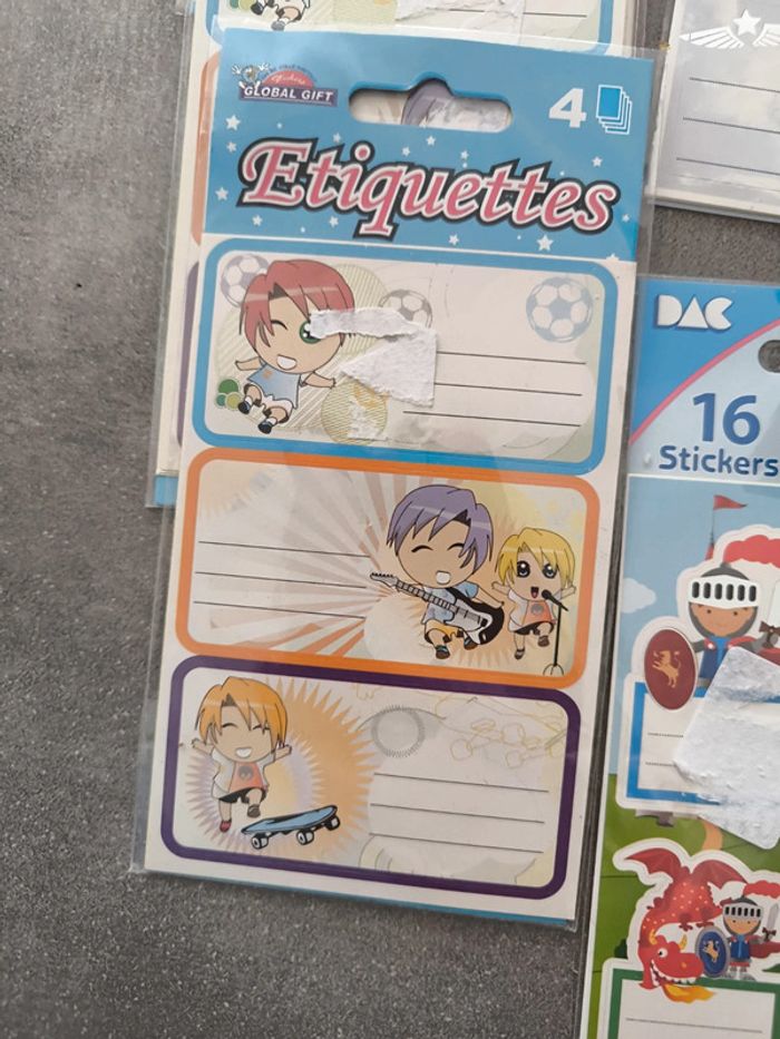 Lot de 2 paquets ou plus de stickers étiquettes neuves - photo numéro 4