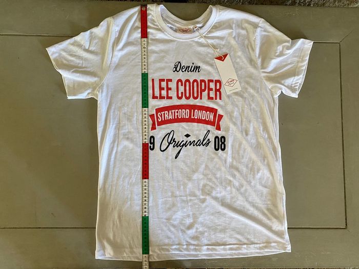 Tee shirt Lee Cooper blanc neuf avec étiquette taille M / L - photo numéro 14