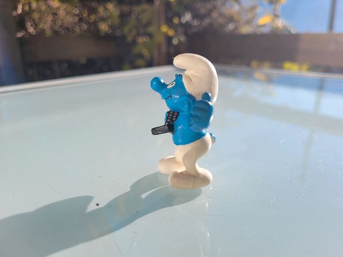 Figurines anciennes Les Schtroumpfs : qui se lave, téléphone, bébé S. Trèfle 🍀 - photo numéro 9