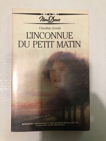 Livre nous deux L’inconnue du petit matin