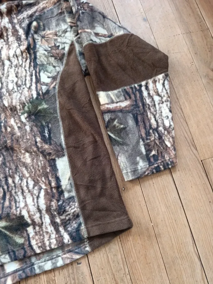 Polaire chaud zippé realtree Camo forestier - chasse - XXL - photo numéro 3