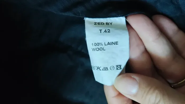 Pantalon noir rayure fine taille 42 - photo numéro 3
