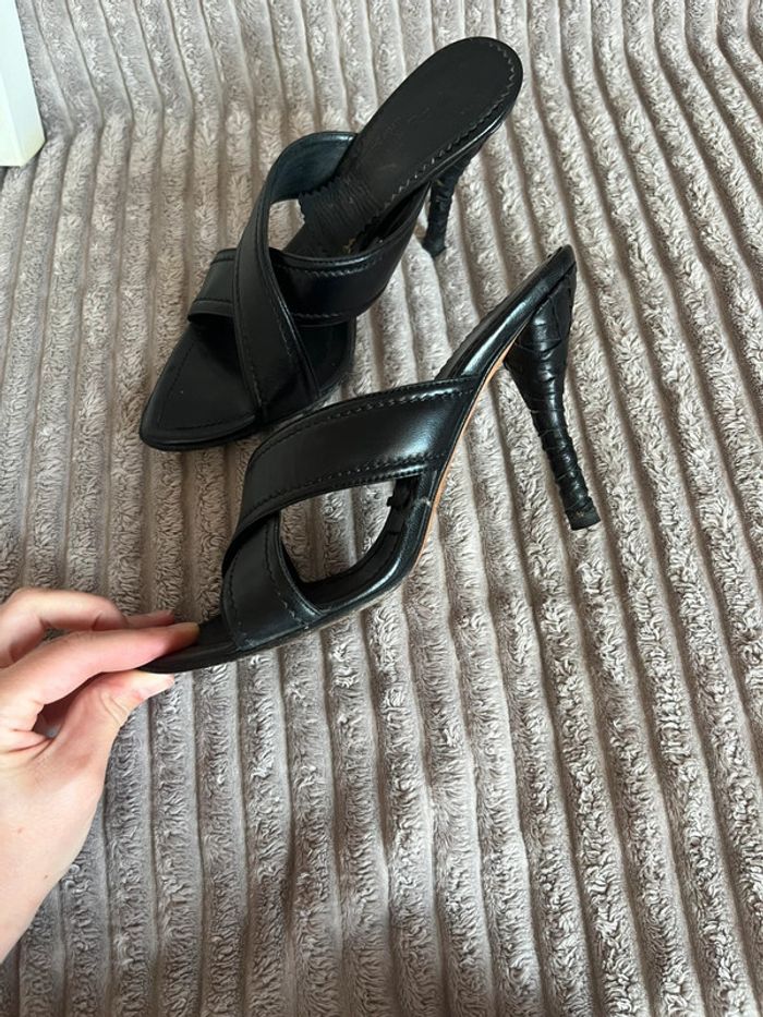 Mules noires - Yves saint Laurent - 37,5 - photo numéro 2