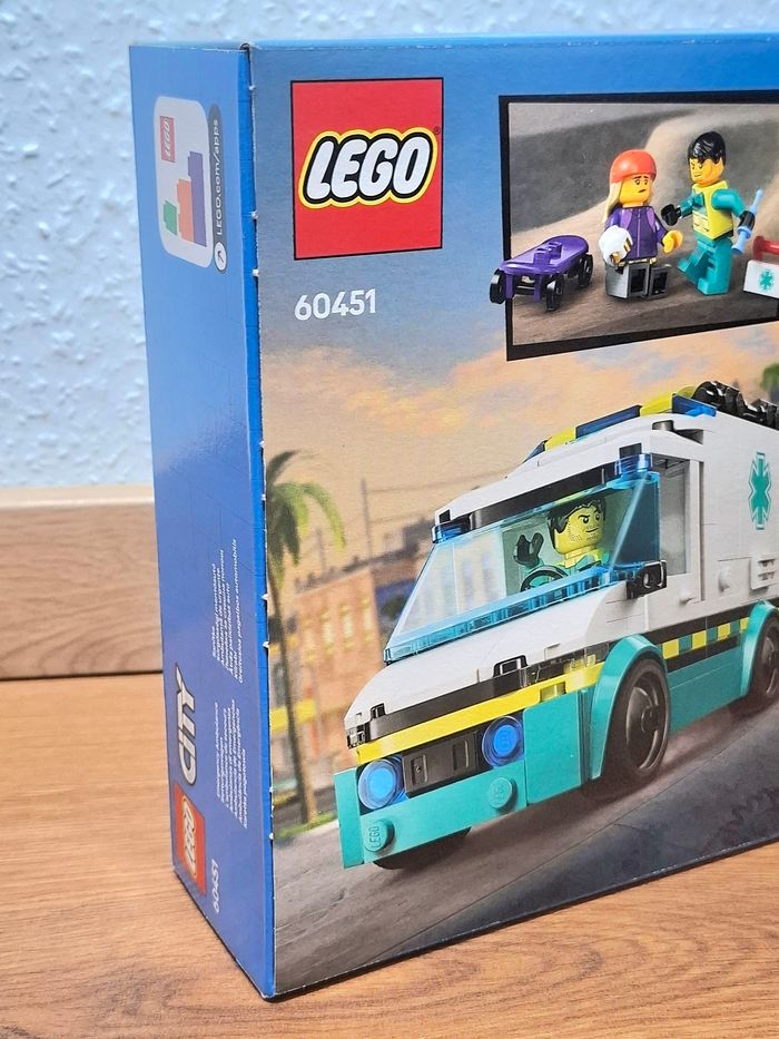 L'ambulance de secours, boîte vide empty box – LEGO City 60451 – Collection / Rangement - photo numéro 4