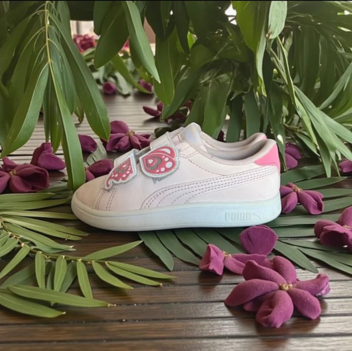 Baskets Puma fille T26– Rose à scratch - photo numéro 2