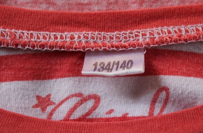 T-shirt Marinière rouge & blanc Zeeman - Taille 10 ans - photo numéro 3