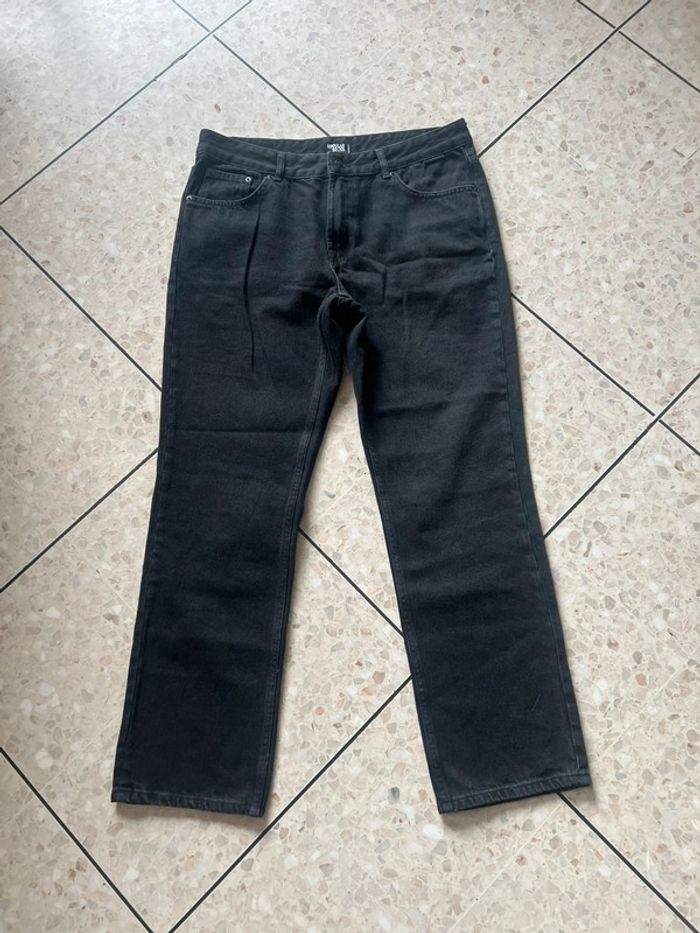 Jean homme noir taille 44/32L regular 100 % coton - photo numéro 2