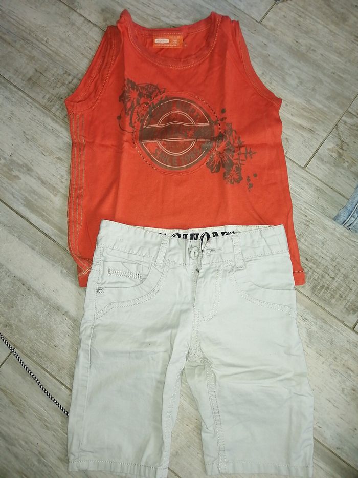 Lot  5 ensembles short + t shirt T 6ans - photo numéro 2