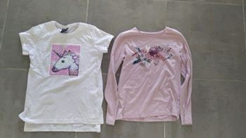 Lot de 2 tee-shirts 146 cm