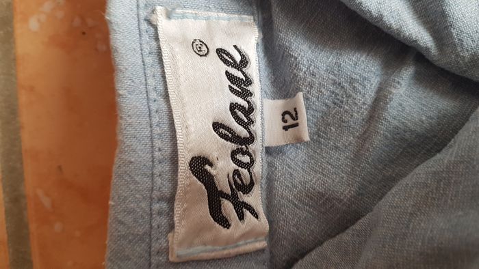 Chemise garçon 12 ans bleue Féolane - photo numéro 2