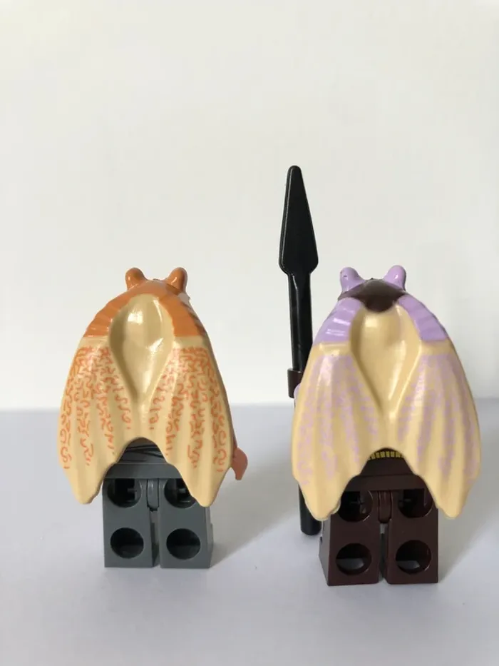Figurine type lego Jarjar et 2 guerriers Gungans. Star Wars - photo numéro 3