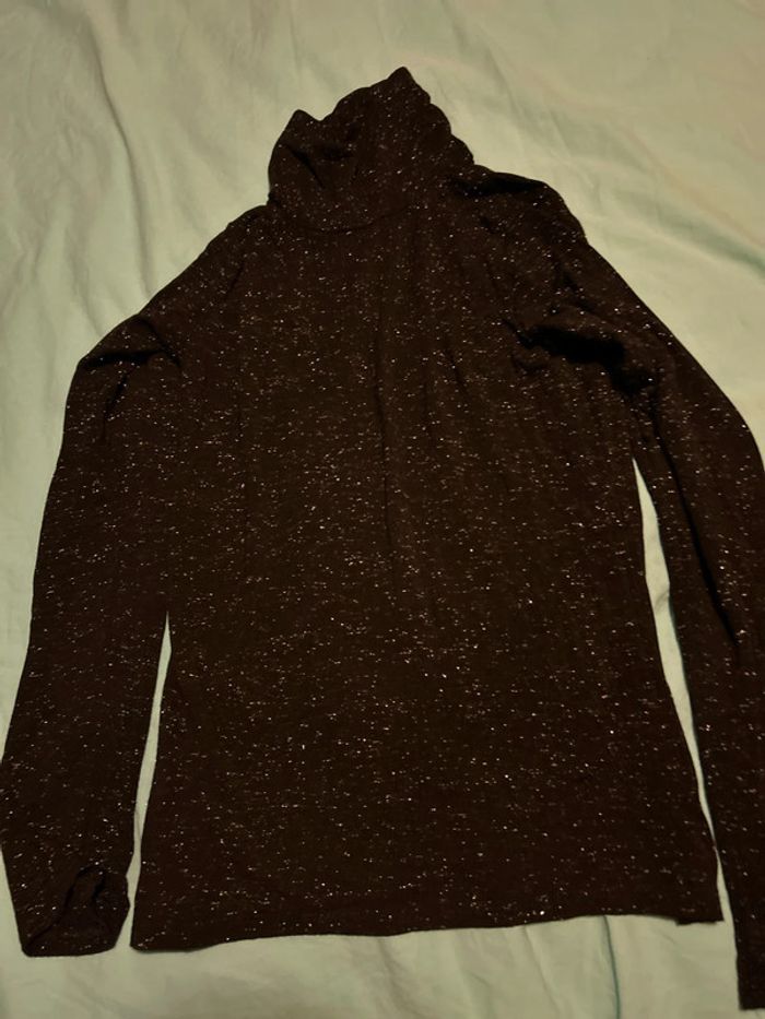 T-shirt col roulé fille - photo numéro 2