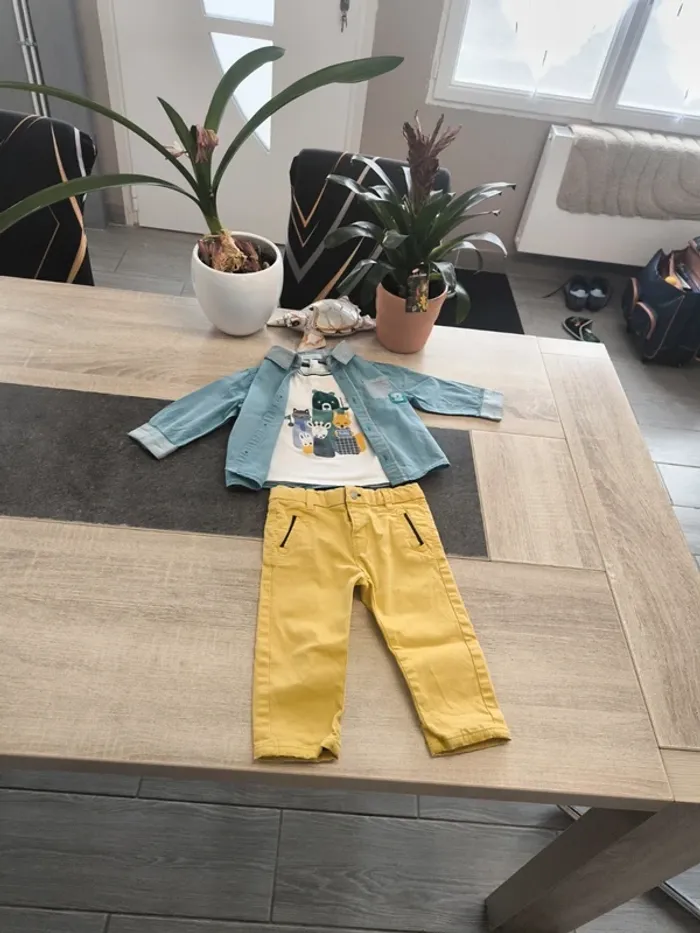 Ensemble 3 pièces garçon 12 mois obaibi