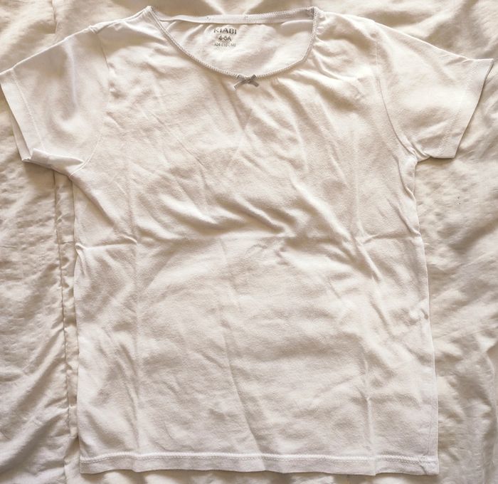 Tee-shirt fille blanc 4-5 ans / Kiabi