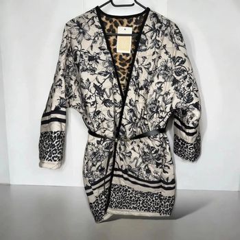 🍁 Magnifique veste longue à motifs - Léopard / kis2 - T/Xl 🍁