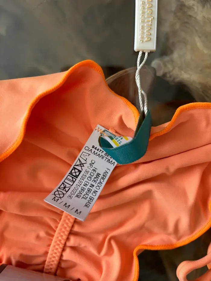 Bas de maillot de bain orange femme Cia Maritima - photo numéro 5