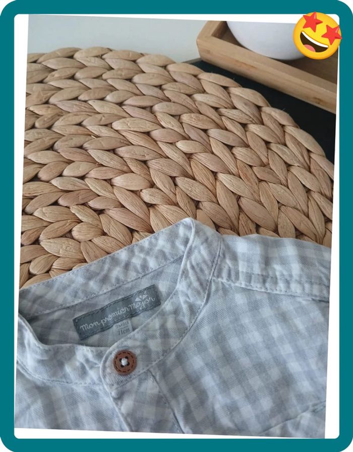 Belle chemise bébé garçon Taille 9 mois🌿🦁 - photo numéro 3