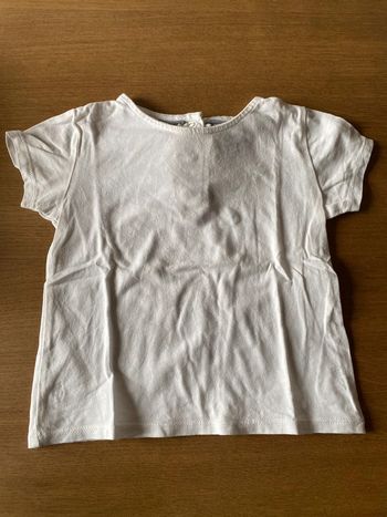 Tee shirt manche courte blanc