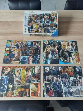 Boite de 4 puzzles 100 pièces Harry Potter