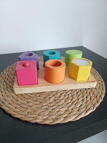 Puzzle 6 Cubes Sensoriels en Bois - Janod