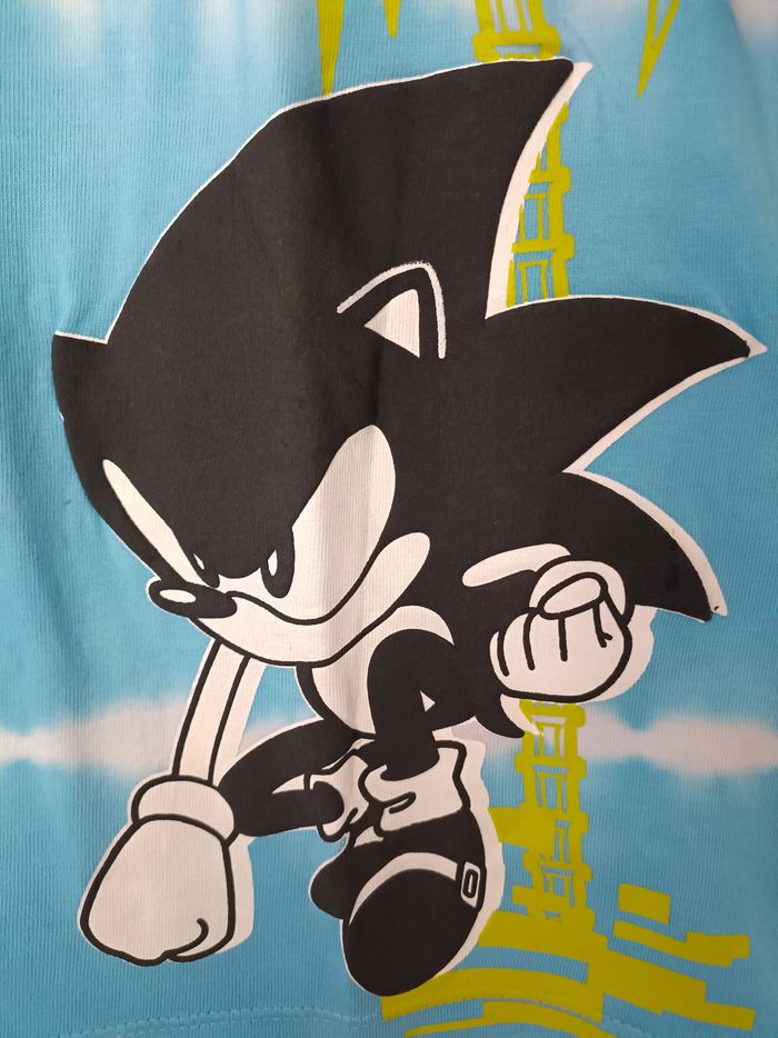 Lot de 2 tee-shirts Sonic mixte en 6-7 ans 122 cm - photo numéro 6